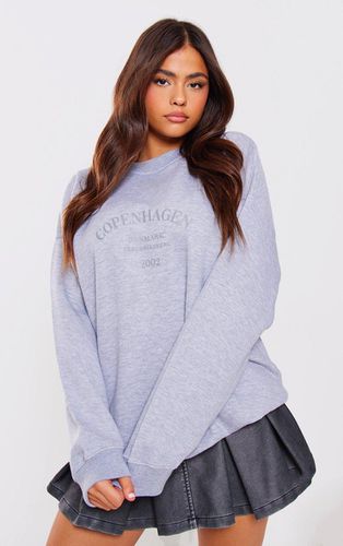 Womens Marl Copenhagen Printed Oversized Sweatshirt - M - NastyGal UK (+IE) - Modalova