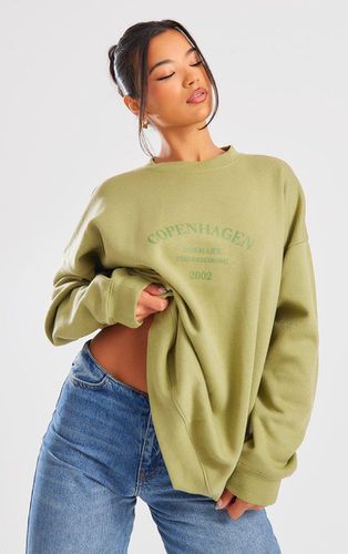 Womens Sage Copenhagen Printed Oversized Sweatshirt - - XS - NastyGal UK (+IE) - Modalova