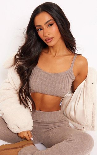 Womens Petite Knitted Strappy Cropped Top - 10 - NastyGal UK (+IE) - Modalova