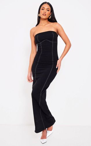 Womens Tall Contrast Seam Detail Bandeau Maxi Dress - 6 - NastyGal UK (+IE) - Modalova