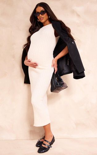 Womens Maternity Cream Knit Rib Sleeveless Midaxi Dress - - 6 - NastyGal UK (+IE) - Modalova