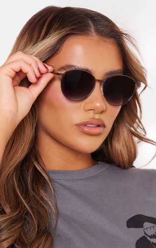 Womens Metal Frame Ombre Lens Round Sunglasses - One Size - NastyGal UK (+IE) - Modalova
