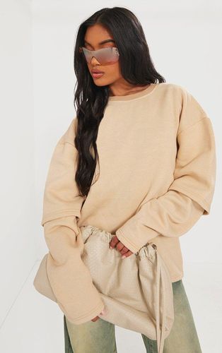 Womens Stone Washed Double Sleeve Sweatshirt - - XL - NastyGal UK (+IE) - Modalova