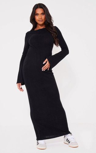 Womens Maternity Brushed Rib Long Sleeve Maxi Dress - 10 - NastyGal UK (+IE) - Modalova