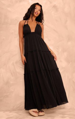 Womens Tiered Halterneck Maxi Dress - 6 - NastyGal UK (+IE) - Modalova