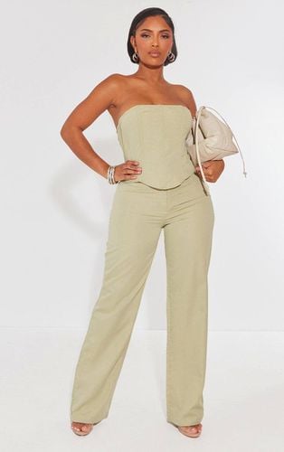 Womens Shape Sage Woven Low Rise Trousers - 20 - NastyGal UK (+IE) - Modalova