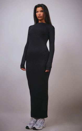 Womens High Neck Boat Neck Split Maxi Dress - 6 - NastyGal UK (+IE) - Modalova
