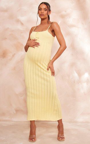 Womens Maternity Lemon Pattern Knit Midaxi Dress - - 14 - NastyGal UK (+IE) - Modalova
