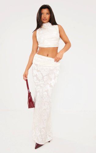 Womens Cream Woven Floral Low Rise Fishtail Maxi Skirt - - 4 - NastyGal UK (+IE) - Modalova