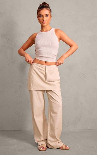 Womens Stone Woven Skirt Trousers - - 4 - NastyGal UK (+IE) - Modalova