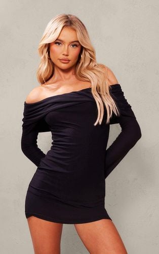 Womens Soft Touch Twist Bardot Bodycon Dress - 10 - NastyGal UK (+IE) - Modalova
