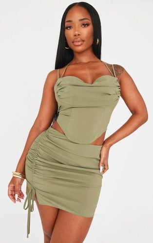 Womens Shape Olive Woven Lace Cup Strappy Corset - - 6 - NastyGal UK (+IE) - Modalova