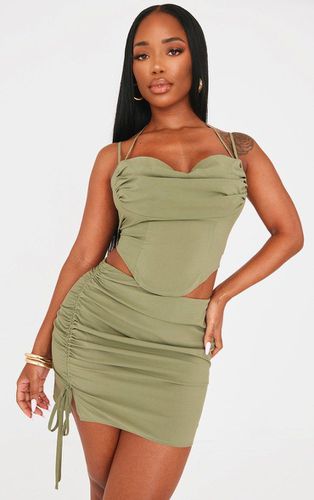 Womens Shape Olive Woven Lace Cup Strappy Corset - - 8 - NastyGal UK (+IE) - Modalova
