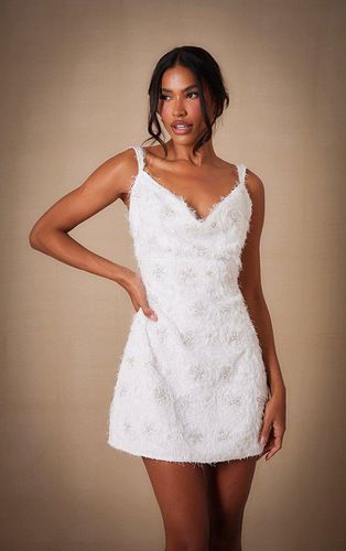 Womens Premium Sequin Embroidered Cowl Neck Shift Dress - 4 - NastyGal UK (+IE) - Modalova