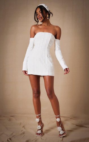 Womens Premium Woven Bandeau Boned Mini Dress - 8 - NastyGal UK (+IE) - Modalova
