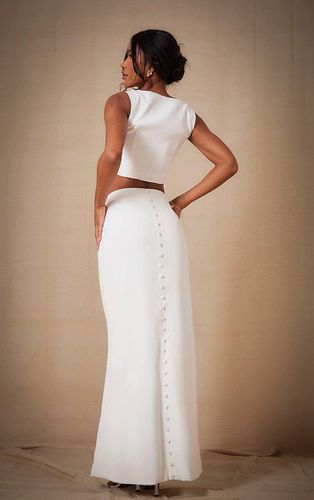Womens Premium Woven Button Detail Maxi Skirt - 4 - NastyGal UK (+IE) - Modalova