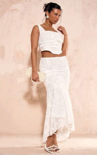 Womens Textured Woven Low Rise Fishtail Maxi Skirt - 8 - NastyGal UK (+IE) - Modalova