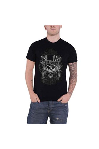 Faded Skull Cotton T-Shirt - - S - Guns N Roses - Modalova