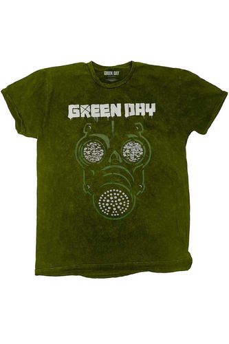 Gas Mask T-Shirt - Green - S - Green Day - Modalova