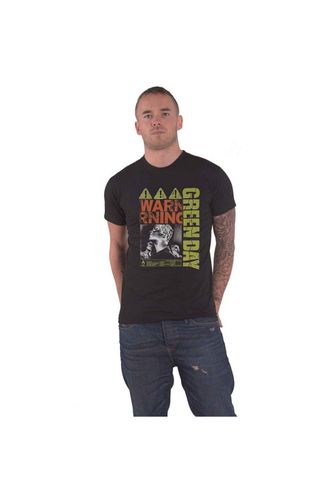 Warning Cotton T-Shirt - Black - XL - Green Day - Modalova