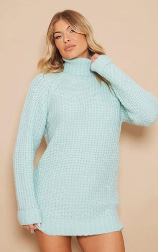 Womens Sage Rolled Neck Super Chunky Knit Jumper Dress - - XS - NastyGal UK (+IE) - Modalova