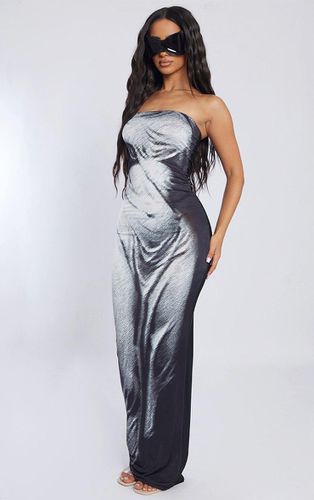 Womens Petite Body Print Bandeau Midaxi Dress - 12 - NastyGal UK (+IE) - Modalova