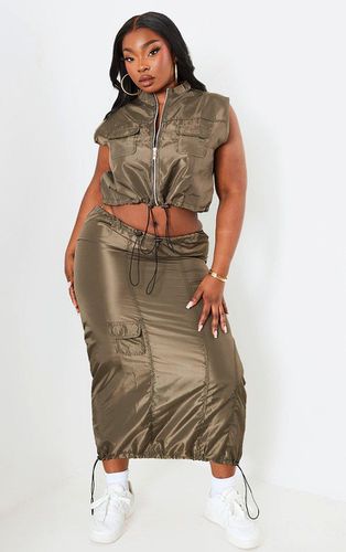 Womens Plus Olive Cargo Maxi Skirt - - 26 - NastyGal UK (+IE) - Modalova