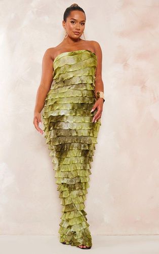 Womens Shape Ombre Frill Edge Bandeau Maxi Dress - 8 - NastyGal UK (+IE) - Modalova