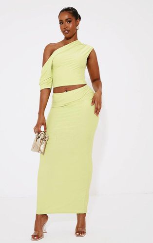 Womens Shape Lime Slinky Low Rise Maxi Skirt - - 6 - NastyGal UK (+IE) - Modalova