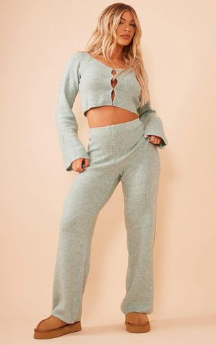 Womens Sage Textured Knitted Trousers - - L - NastyGal UK (+IE) - Modalova