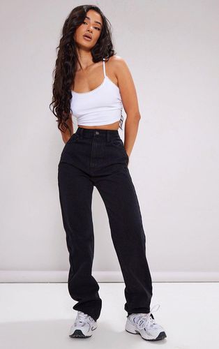 Womens Petite Long Leg Straight Jeans - 4 - NastyGal UK (+IE) - Modalova
