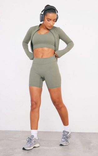 Womens Olive Sculpt High Waist Gym Shorts - - 8 - NastyGal UK (+IE) - Modalova