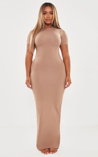 Womens Shape Mocha Sculpted Short Sleeve Maxi Dress - - S - NastyGal UK (+IE) - Modalova