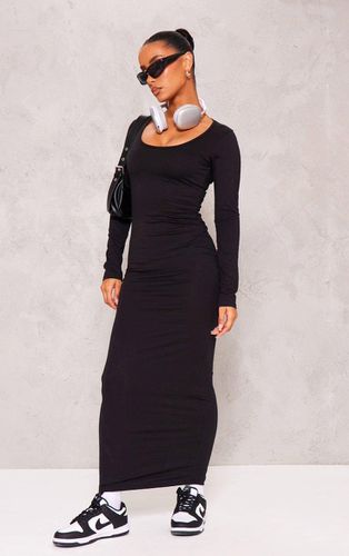 Womens Cotton Scoop Neck Long Sleeve Midaxi Dress - 4 - NastyGal UK (+IE) - Modalova