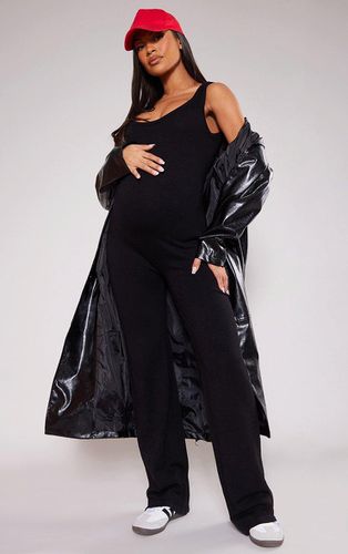 Womens Maternity Knitted Square Neck Jumpsuit - 6 - NastyGal UK (+IE) - Modalova