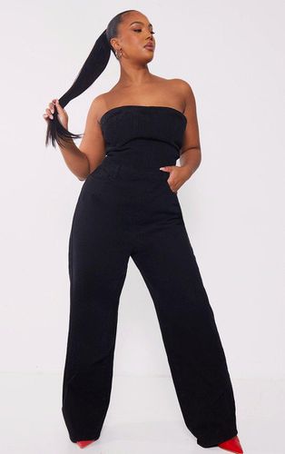 Womens Plus Washed Bandeau Denim Jumpsuit - 18 - NastyGal UK (+IE) - Modalova