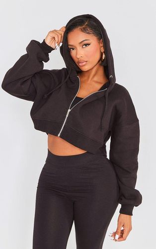 Womens Shape Zip Front Long Sleeve Cropped Hoodie - 18 - NastyGal UK (+IE) - Modalova