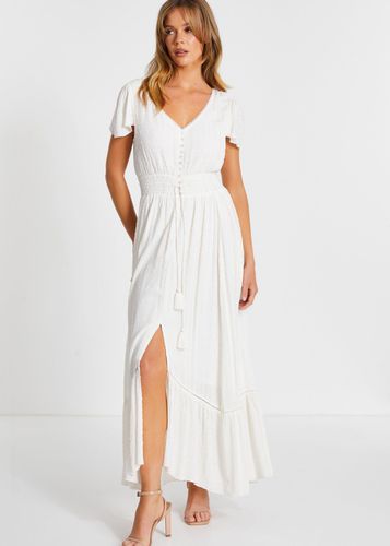 Womens Lace Maxi Dress - White - L - Quiz - Modalova