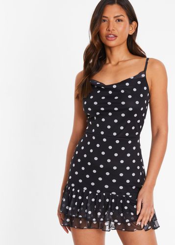 Womens Polka Print Dot Frill Mini Dress - - 16 - NastyGal UK (+IE) - Modalova