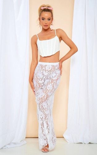 Womens Seam Detail Lace Maxi Skirt - 10 - NastyGal UK (+IE) - Modalova
