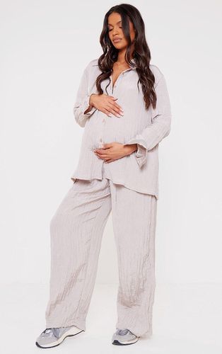 Womens Maternity Stone Textured Drawstring Elasticated Trousers - - 6 - NastyGal UK (+IE) - Modalova