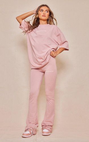 Womens Light Pink Printed Flared Trousers - - 14 - NastyGal UK (+IE) - Modalova