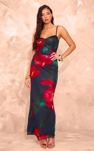 Womens Print Mesh Cup Cami Maxi Dress - 6 - NastyGal UK (+IE) - Modalova