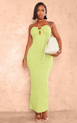 Womens Shape Olive Textured Ring Bandeau Midaxi Dress - - 16 - NastyGal UK (+IE) - Modalova