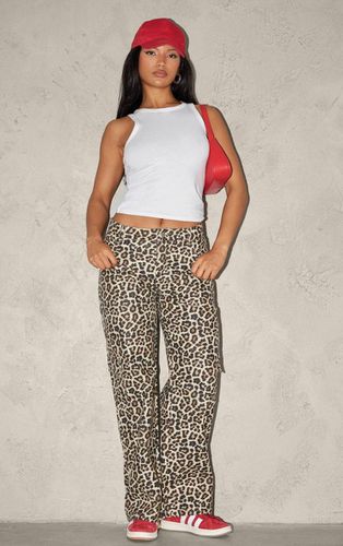 Womens Leopard Printed Cargo Trousers - - 4 - NastyGal UK (+IE) - Modalova