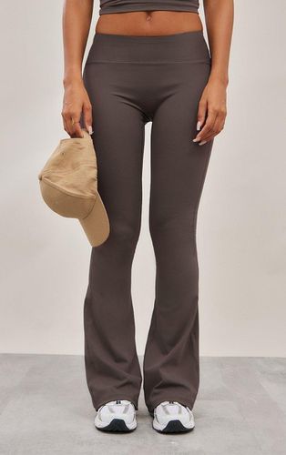 Womens Espresso Sport Sculpt High Waist Flare Yoga trousers - - 4 - NastyGal UK (+IE) - Modalova