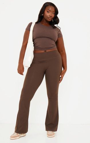 Womens Plus Espresso Sculpt High Waist Flare Yoga trousers - - 24 - NastyGal UK (+IE) - Modalova