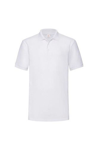 Pique Polo Shirt - White - XXL - Fruit of the Loom - Modalova