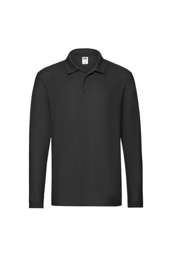 Premium Long-Sleeved Polo Shirt - - M - Fruit of the Loom - Modalova