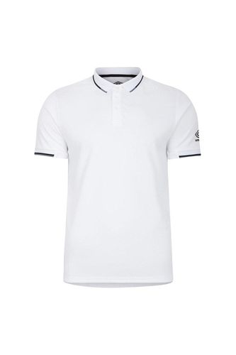 Tipped Golf Polo Shirt - White - L - Umbro - Modalova